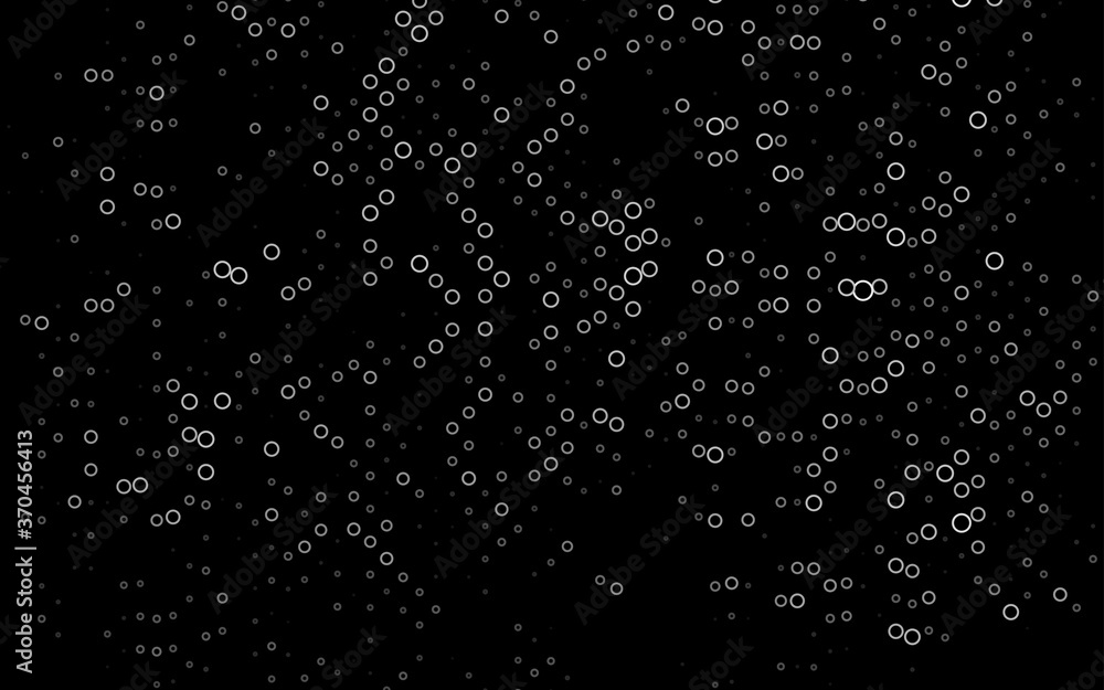 Fototapeta premium Dark Silver, Gray vector backdrop with dots.