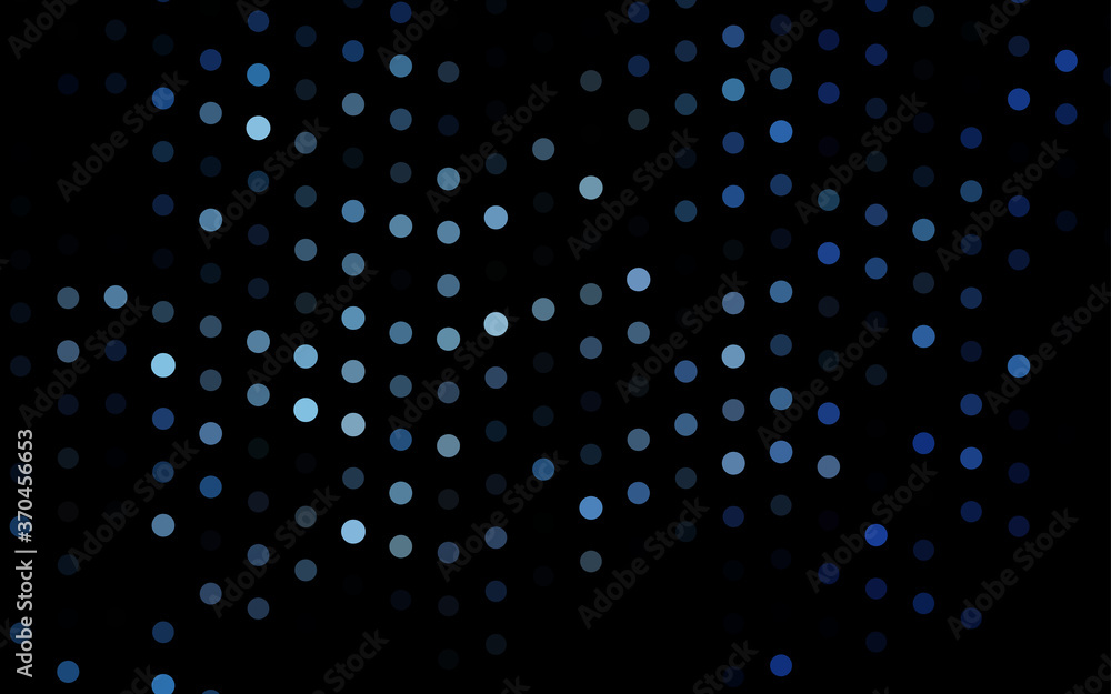 Dark BLUE vector template with circles. Dark BLUE vector template with circles.