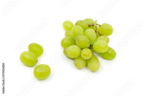 grapes on white background