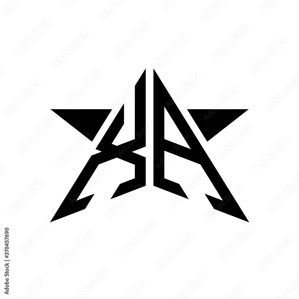 Initial Star Monogram Logo XA