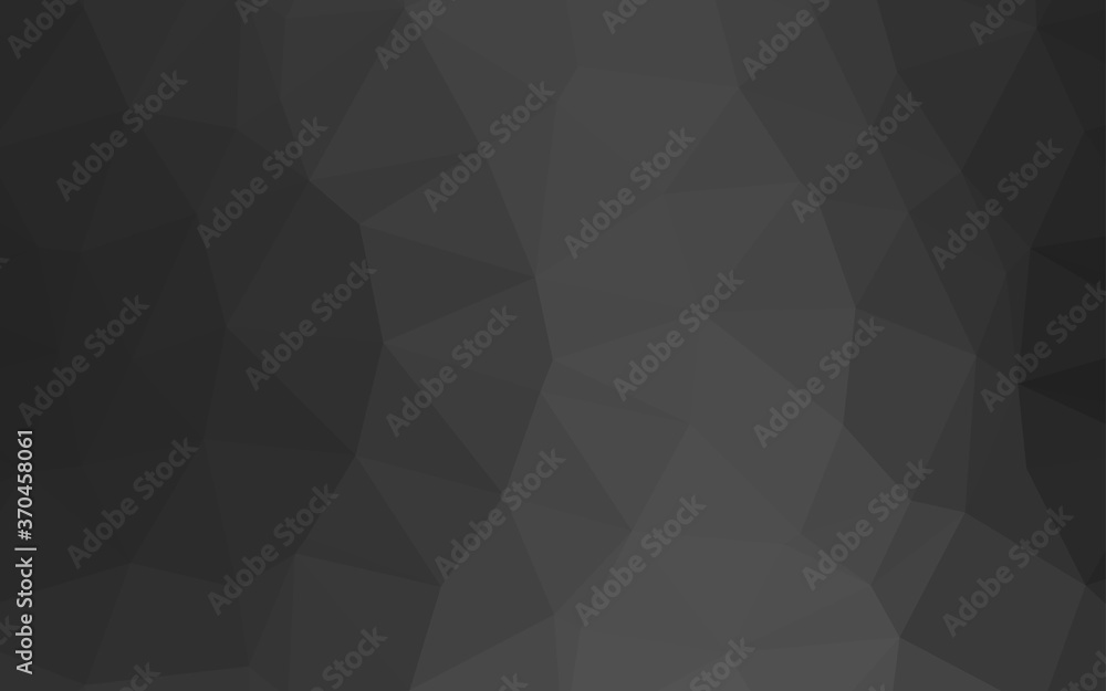 Dark Silver, Gray vector low poly cover. Dark Silver, Gray vector low poly cover.