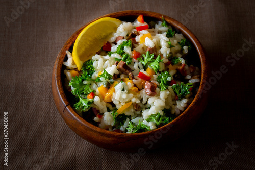 Rice, Olive Parsley Salad with Lemon