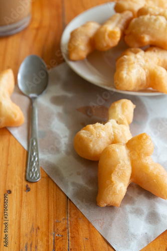 homemade cookies on a wooden table
