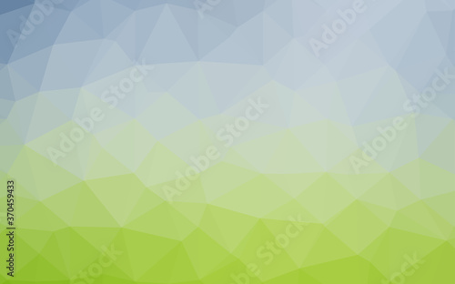 Light Blue  Green vector triangle mosaic template.