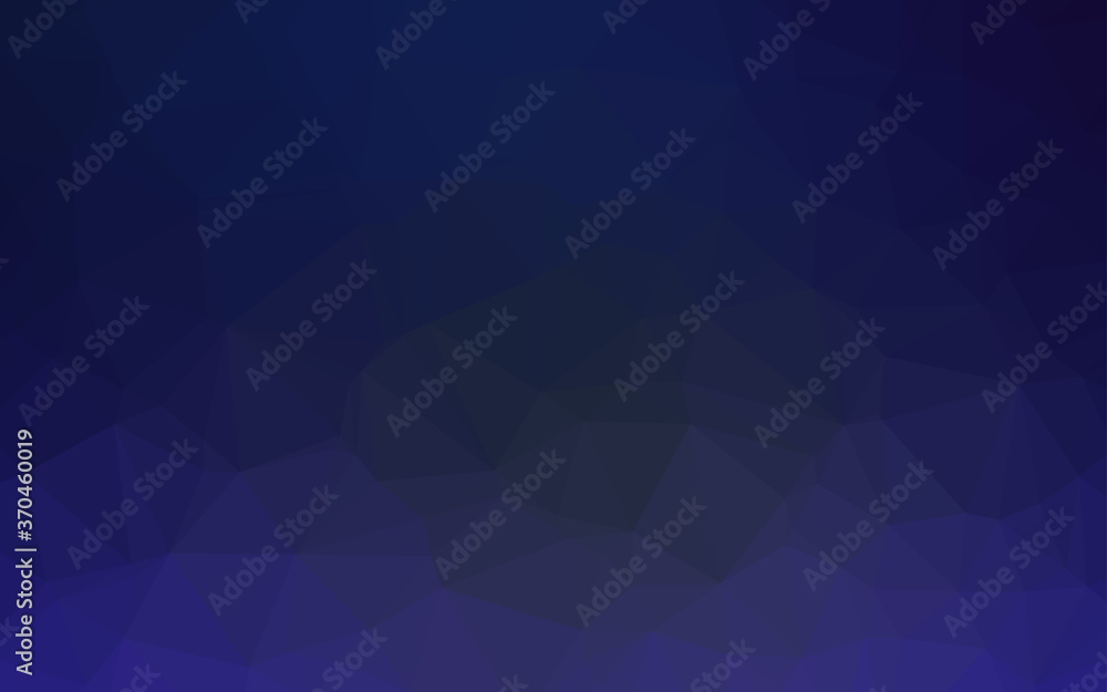 Dark BLUE vector polygon abstract background. Dark BLUE vector polygon abstract background.