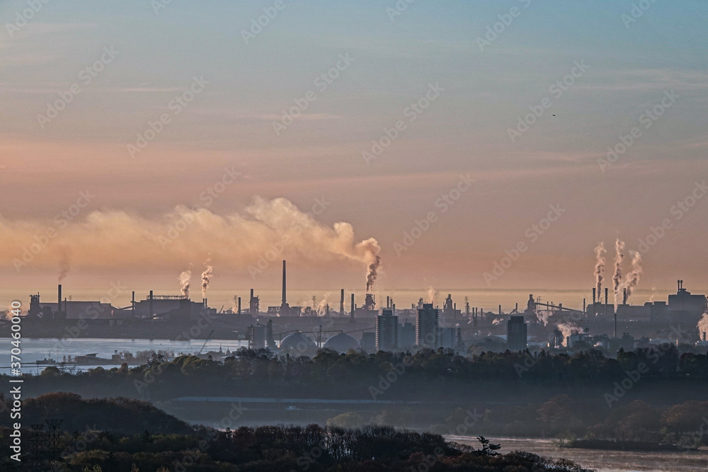 Fototapeta premium Steeltown in the Early Morning