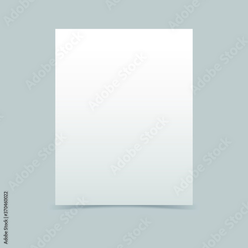 Vector illustration of blank paper in A4 size