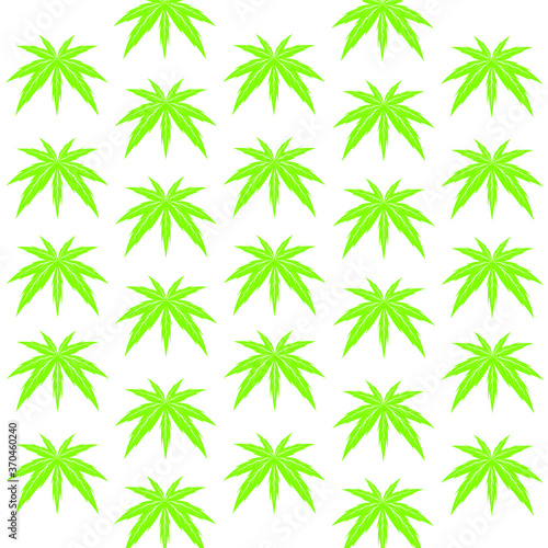 Vector illustration of Cannabis  marijuana  leaf