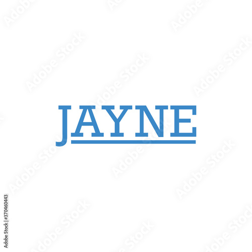 Jayne Logo Vector Minimalist Symbols photo
