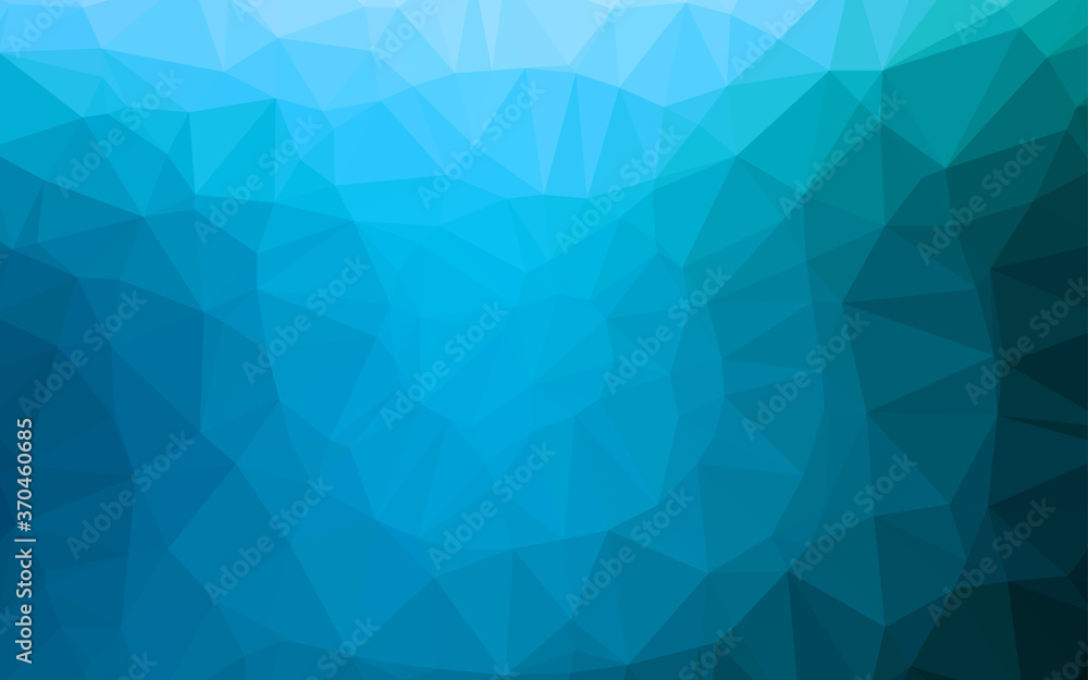 Light BLUE vector triangle mosaic template. Light BLUE vector triangle mosaic template.