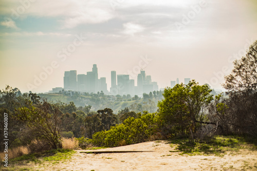 View of DTLA, Elysian Park, Los Angeles, California