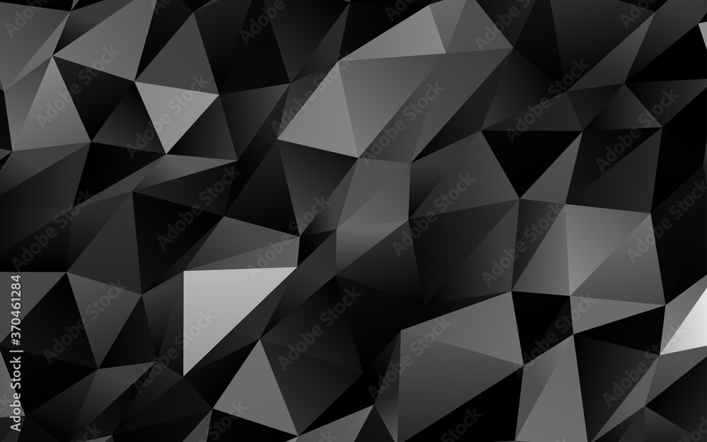 Dark Silver, Gray vector low poly layout. Dark Silver, Gray vector low poly layout.