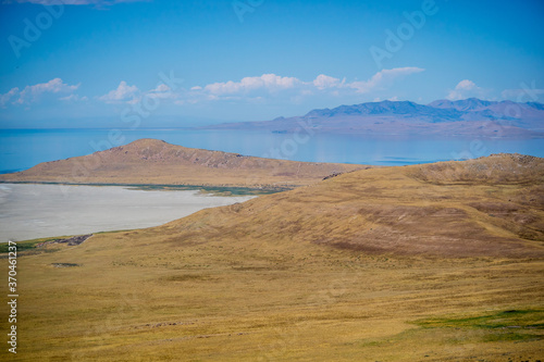 An overlooking view of nature in Antelope Island State Park, Utah © CheriAlguire