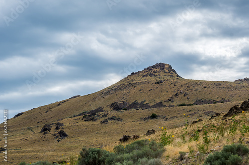 An overlooking view of nature in Antelope Island State Park, Utah