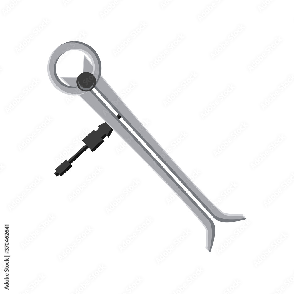 compass tool on white background compass tool on white background