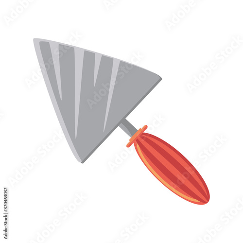 putty knife tool on white background