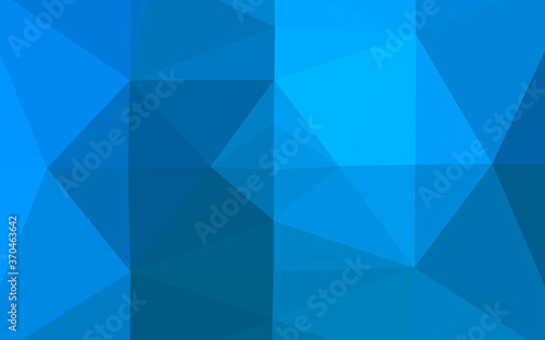 Light BLUE vector triangle mosaic cover.