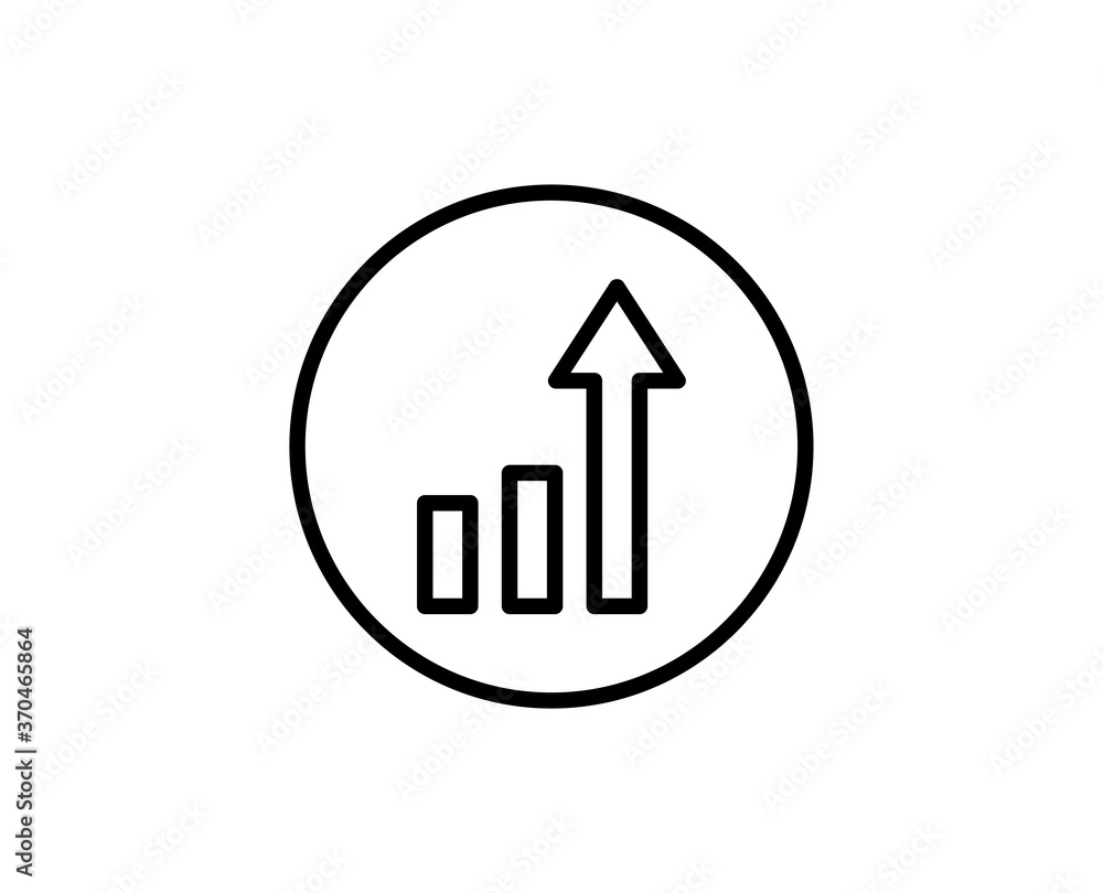 Growth line icon Growth line icon