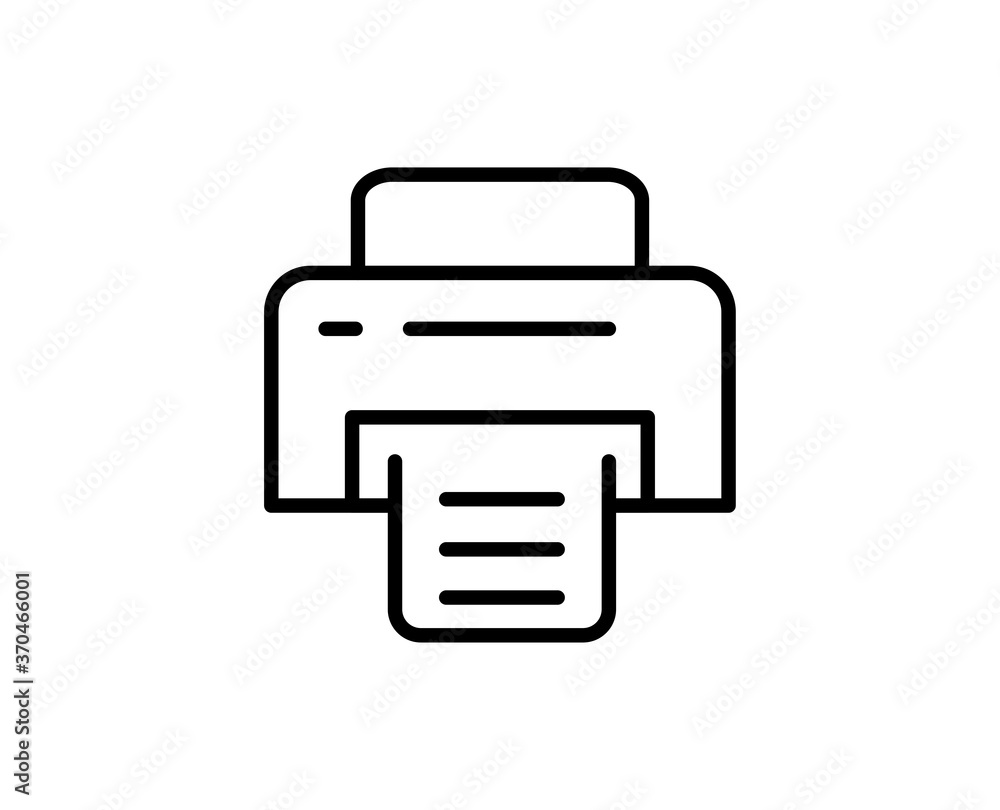Printer line icon Printer line icon