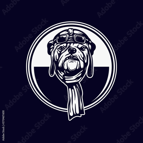dog pilot logo design