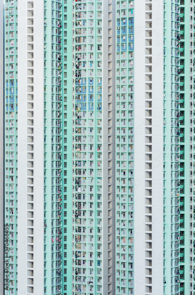 High rise residential building in Hong Kong city High rise residential building in Hong Kong city