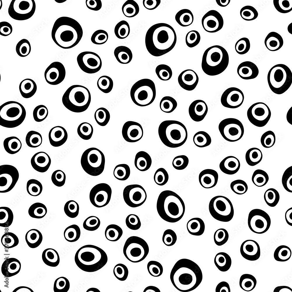 Dark Orange vector seamless cover with circles. Dark Orange vector seamless cover with circles.
