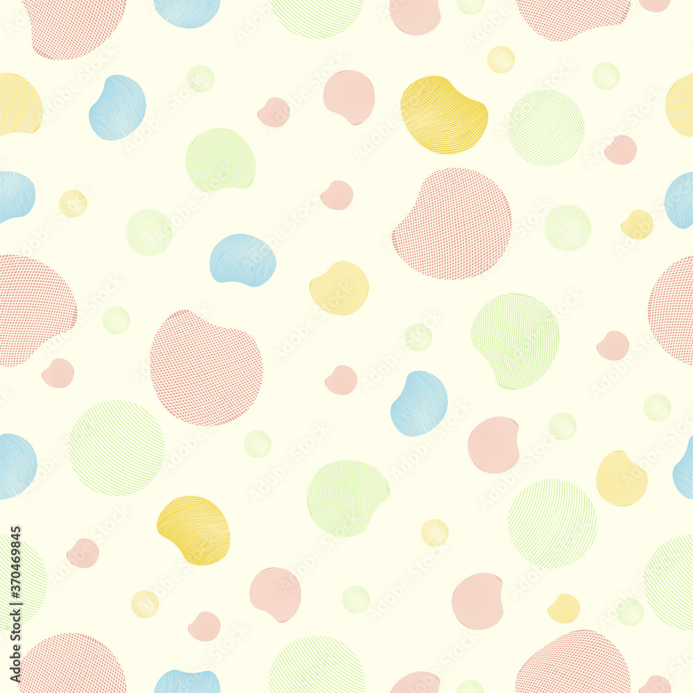Fabric texture circles and circle wave seamless pattern, full-color retro. Abstract seamless pattern for card, invitation, poster, diary, album, sketchbook cover, textile fabric, garment, etc. Fabric texture circles and circle wave seamless pattern, full-color retro. Abstract seamless pattern for card, invitation, poster, diary, album, sketchbook cover, textile fabric, garment, etc.