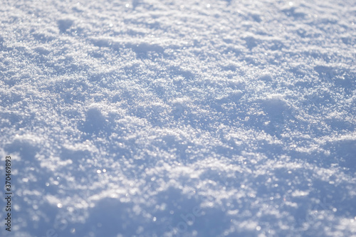 Macro background of fresh snowflake texture