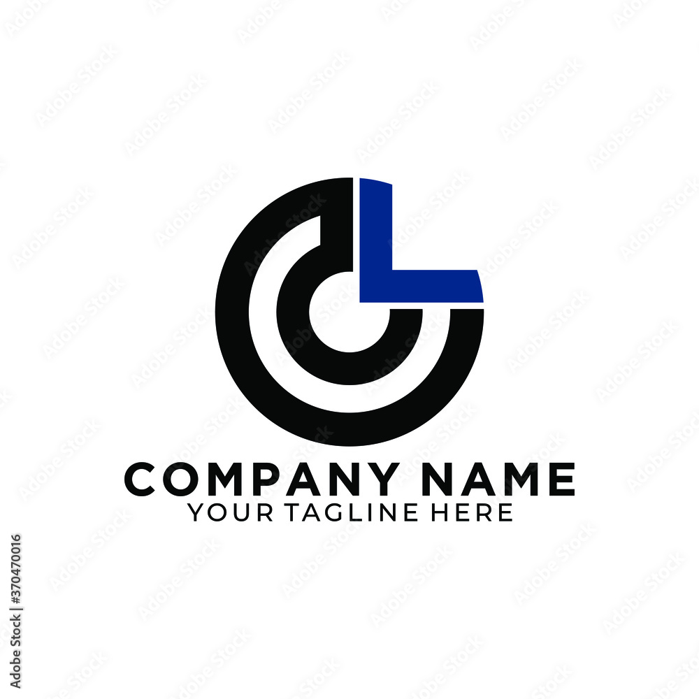 The initial letter CL is associated with the black and blue circle logo. The initial letter CL is associated with the black and blue circle logo.