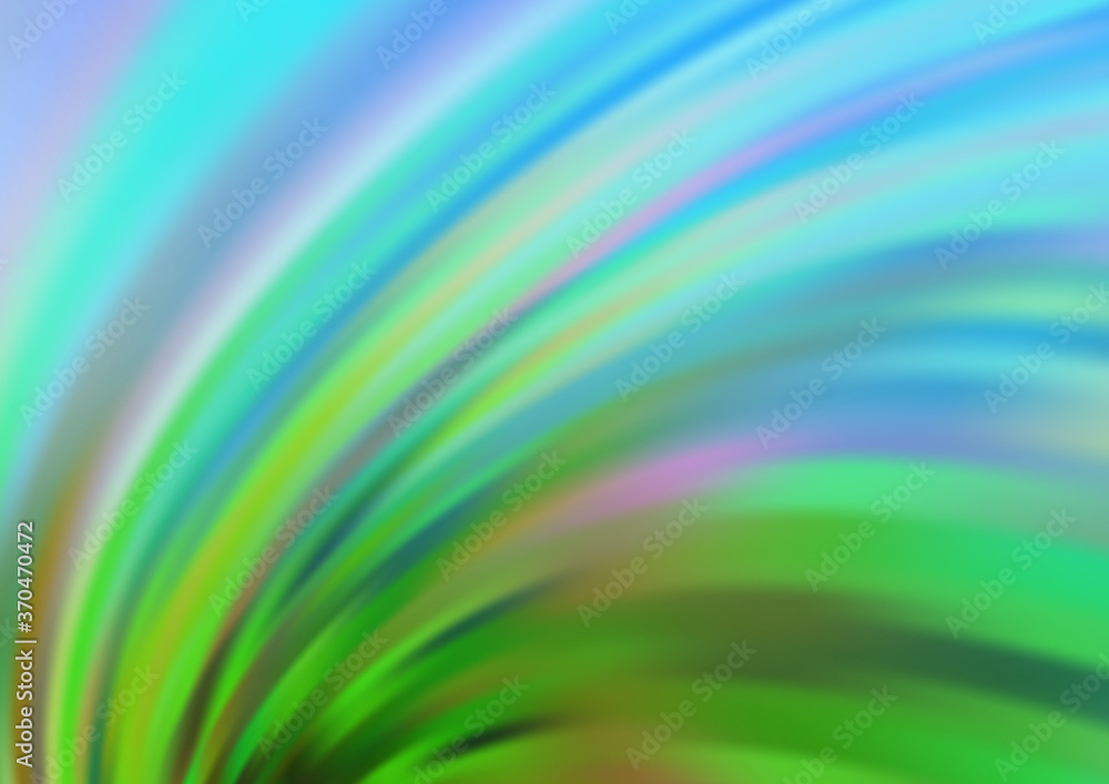 Light Blue, Green vector pattern with liquid shapes. Light Blue, Green vector pattern with liquid shapes.