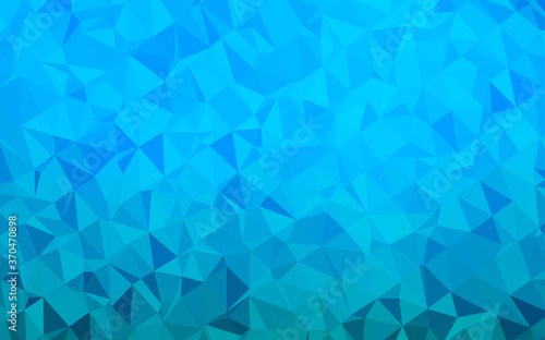 Light BLUE vector polygonal template.