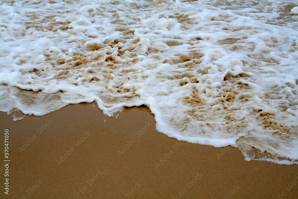 The beautiful sand and water flow of Bondi Beach in Sydney, Australia. A very famous beach. The beautiful sand and water flow of Bondi Beach in Sydney, Australia. A very famous beach.