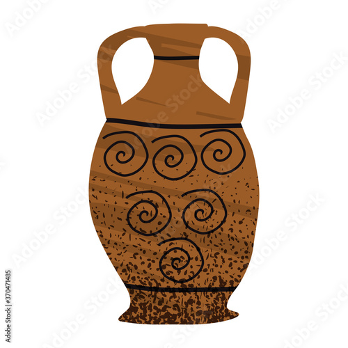 Trendy vase abstract contemporary shape textures minimalism