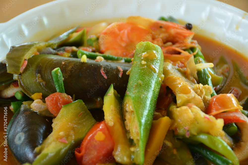 Pinakbet (mixed vegetables) Filipino cuisine meal