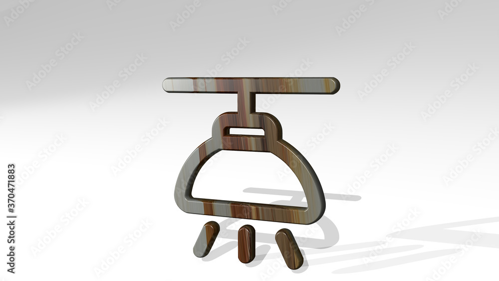 CEILING LAMP 3D icon standing on the floor. 3D illustration. architecture and interior CEILING LAMP 3D icon standing on the floor. 3D illustration. architecture and interior