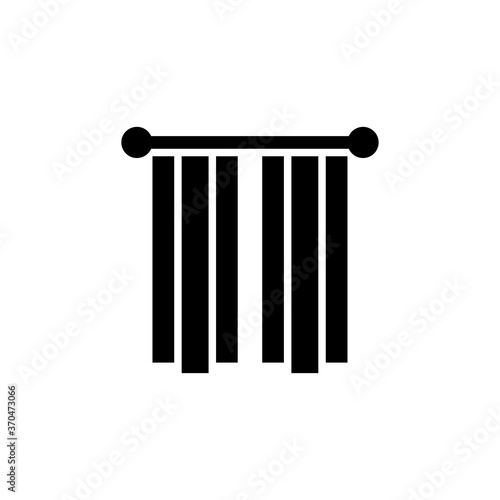curtain icon vector design trendy