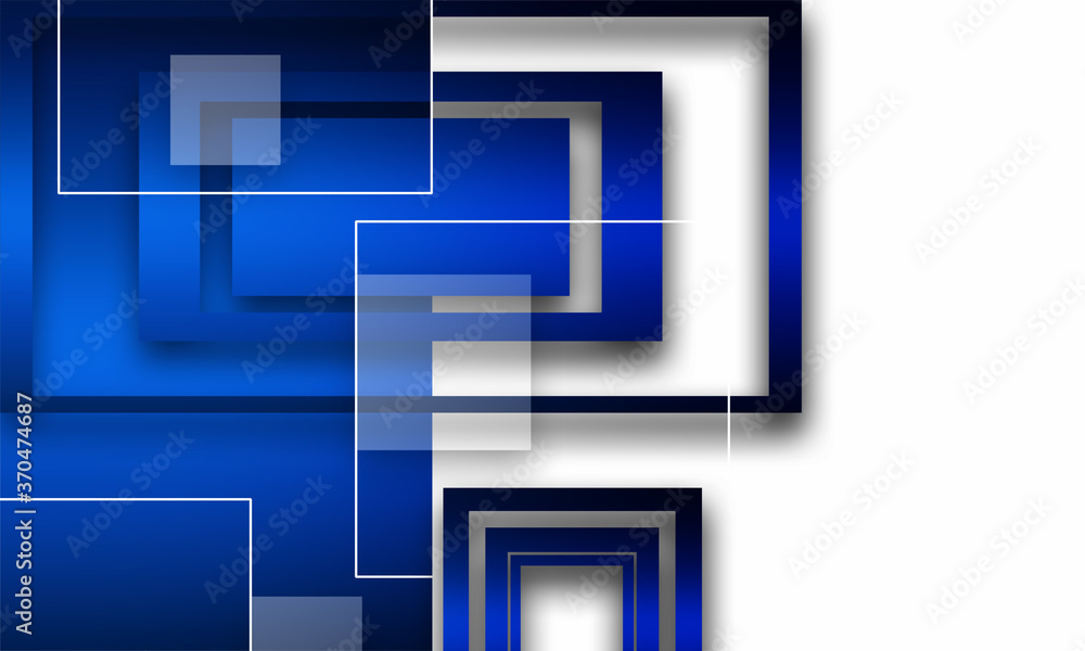 Abstract blue and white gradient separate geometric squares overlapping background technology concept
Abstract blue and white gradient separate geometric squares overlapping background technology concept