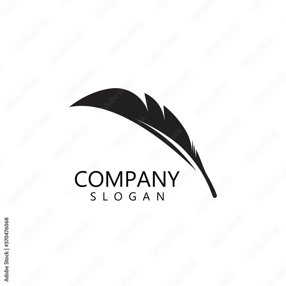 feather logo vector template feather logo vector template