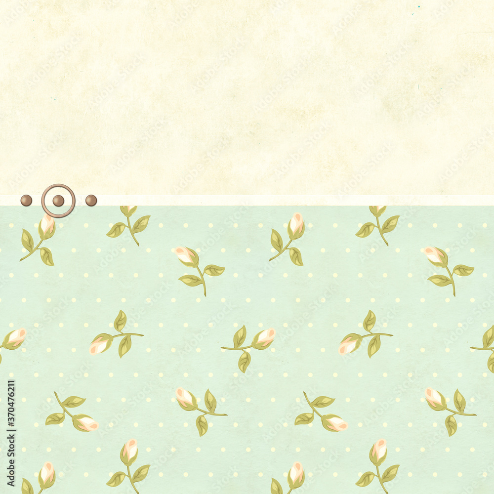Obraz premium Vertical retro background in shabby chic style