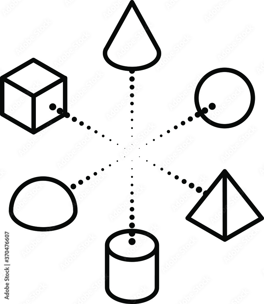 Concept: the internet of things. Diagram showing interconnected / networked objects. Line art. Concept: the internet of things. Diagram showing interconnected / networked objects. Line art.