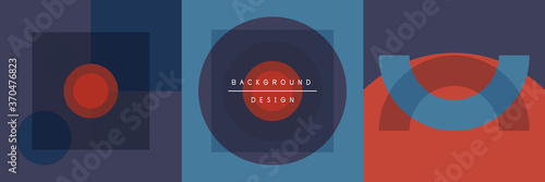 Neo memphis geometric pattern with circles, squares and lines. Pop art abstract background for covers, banners, flyers and posters and other templates