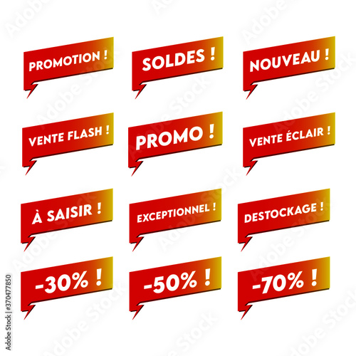 Promotions icons éclair