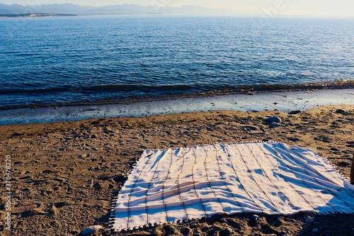Blanket on the beach