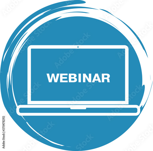 Online webinar icon vector. EPS10