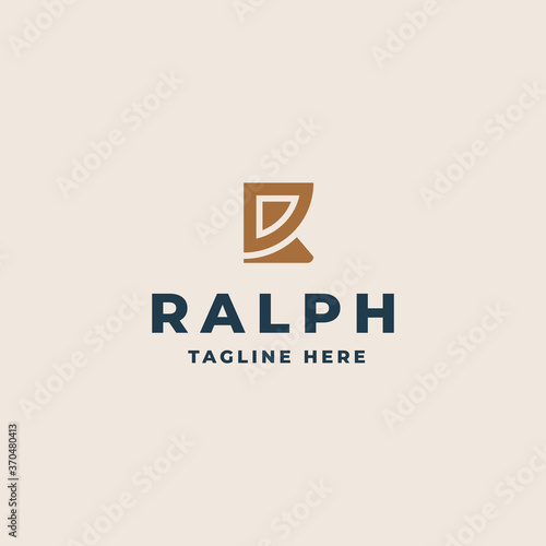 Creative Professional Trendy Monogram R Logo Design, Initial Based Alphabet Icon Logo