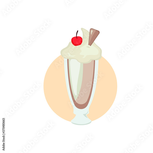 milkshake logo. Milkshake design concept from Drinks collection.