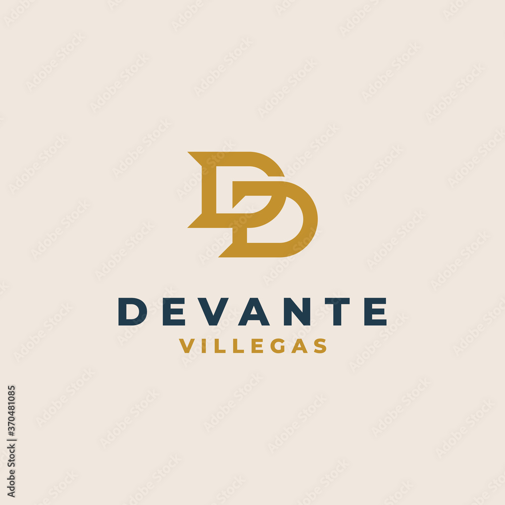 Obraz premium Creative Professional Trendy Monogram D Logo Design, Initial Based Alphabet Icon Logo