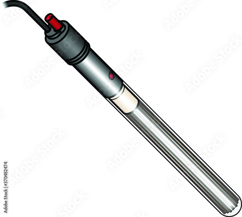 An all-in-one submersible aquarium heater and thermostat.