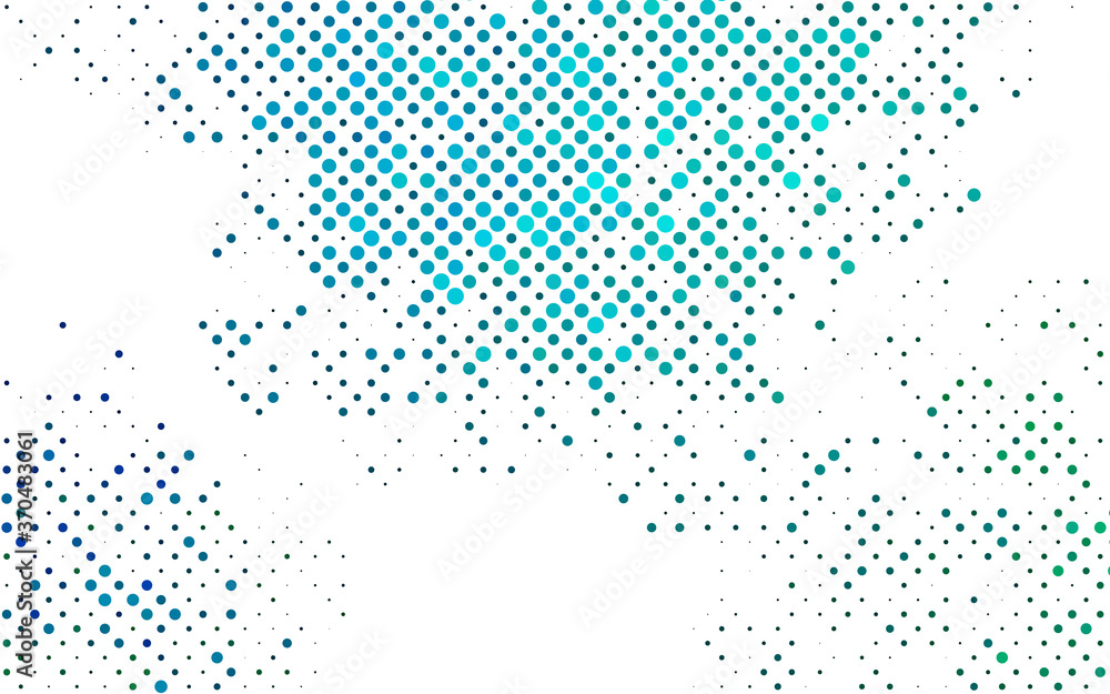 Light Blue, Green vector texture with disks. Light Blue, Green vector texture with disks.