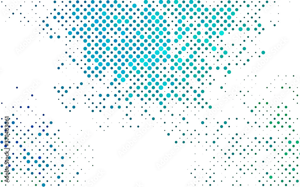 Light Blue, Green vector texture with disks.